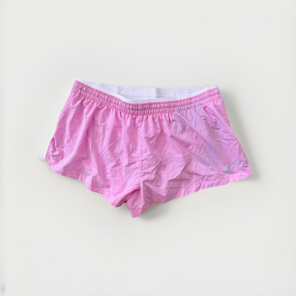 NIKE FLEX DRI FIT Standard Fit Coupe WOMEN'S RUNNING SHORTS PINK BQ5931 NWT L - Picture 1 of 5